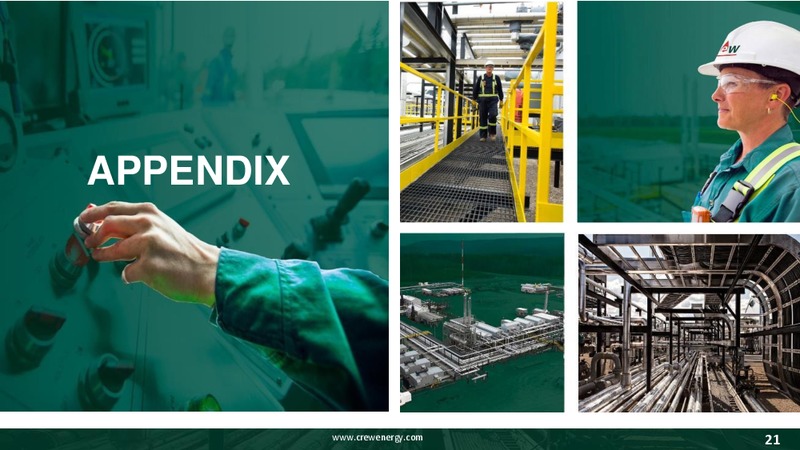 October 2017 Corporate Presentation – Crew Energy Inc. – slide 20