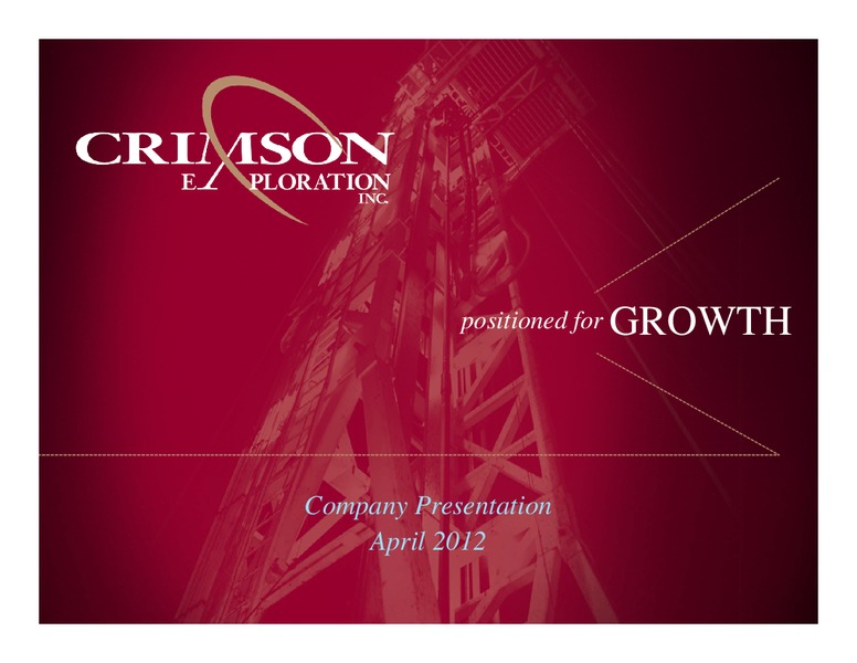 IPAA OGIS NYC – Crimson Exploration Inc. – slide 32