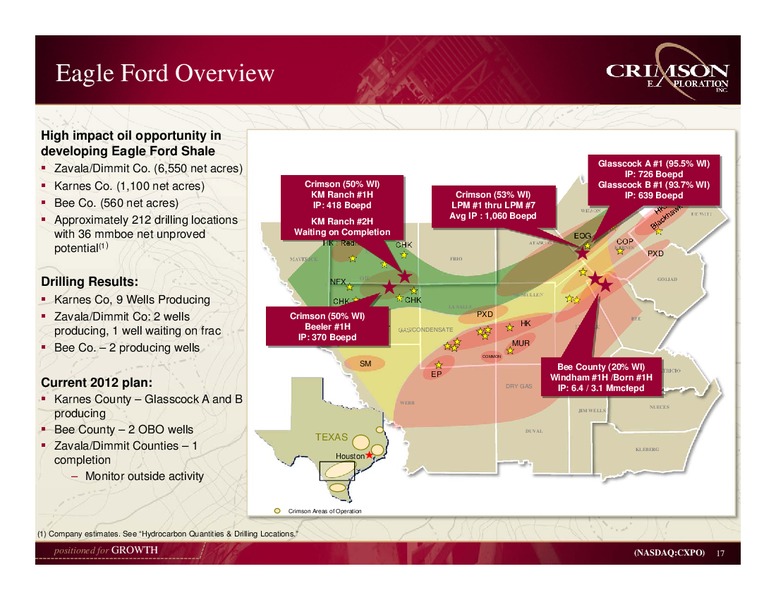 GHS 100 Energy Conference – Crimson Exploration Inc. – slide 16