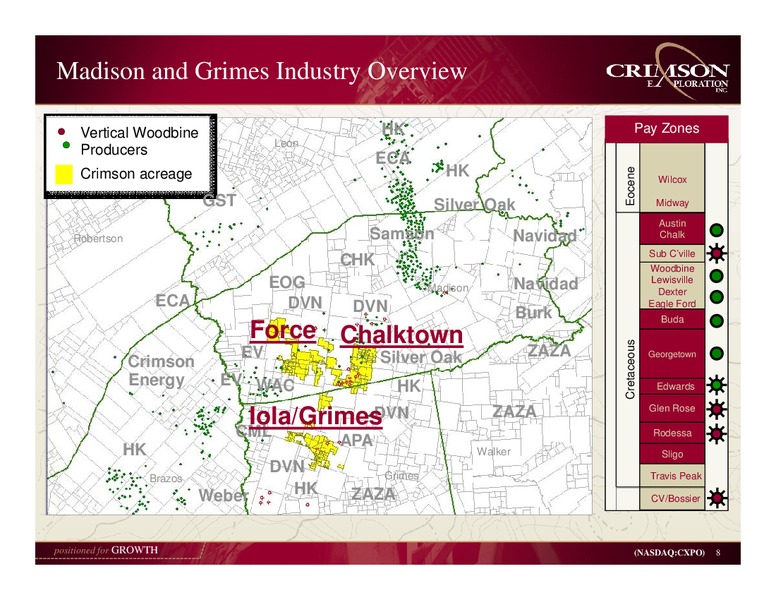 IPAA OIL & GAS INVESTMENT SYMPOSIUM COMPANY – Crimson Exploration Inc. – slide 7