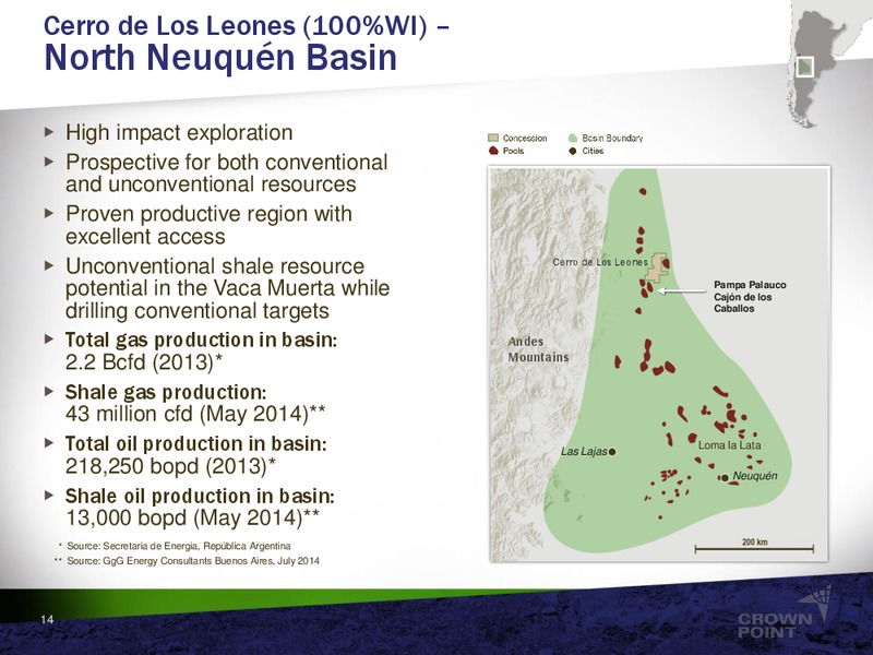 Corporation Presentation – Crown Point Energy Inc. – slide 12