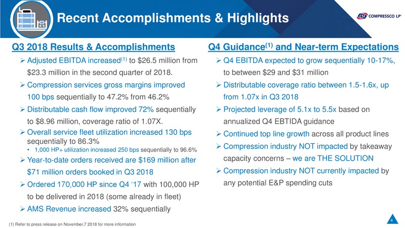 Cowen and Co Energy and Natural Resources Conference – Csi Compressco L.P. – slide 3
