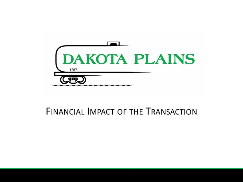 CORPORATE PRESENTATION – Dakota Plains Holdings Inc. – slide 8