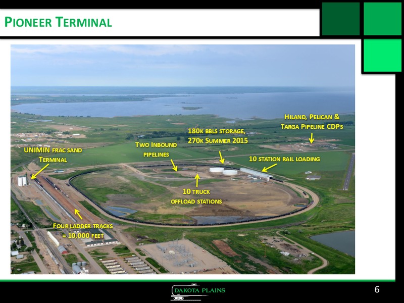 Corporate Presentation – Dakota Plains Holdings Inc. – slide 5
