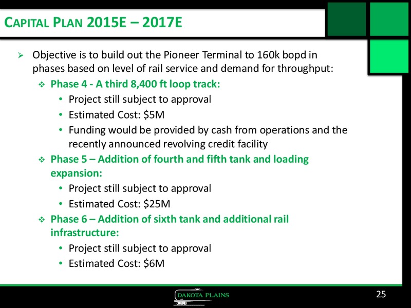 Corporate Presentation – Dakota Plains Holdings Inc. – slide 24