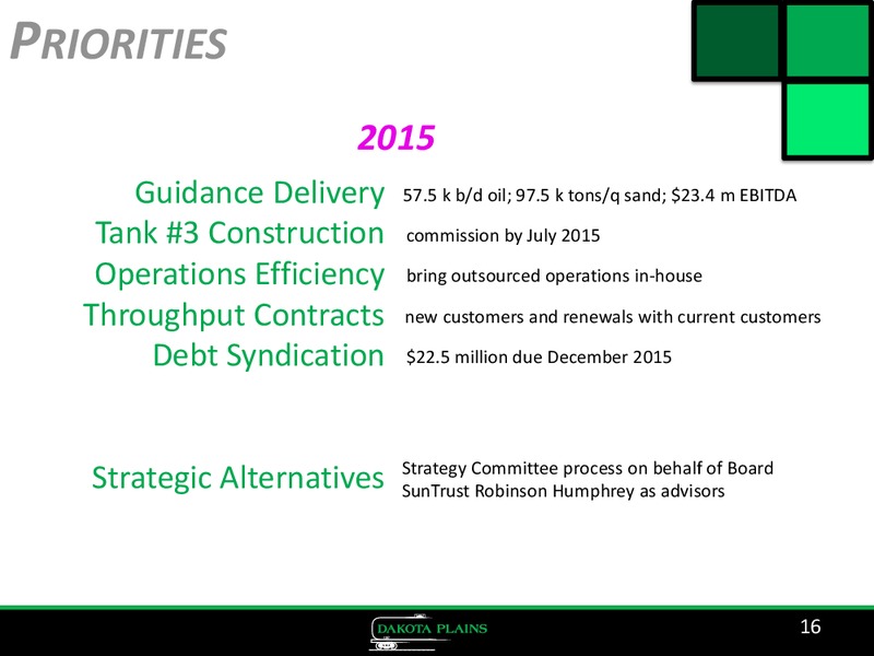 Corporate Presentation – Dakota Plains Holdings Inc. – slide 15