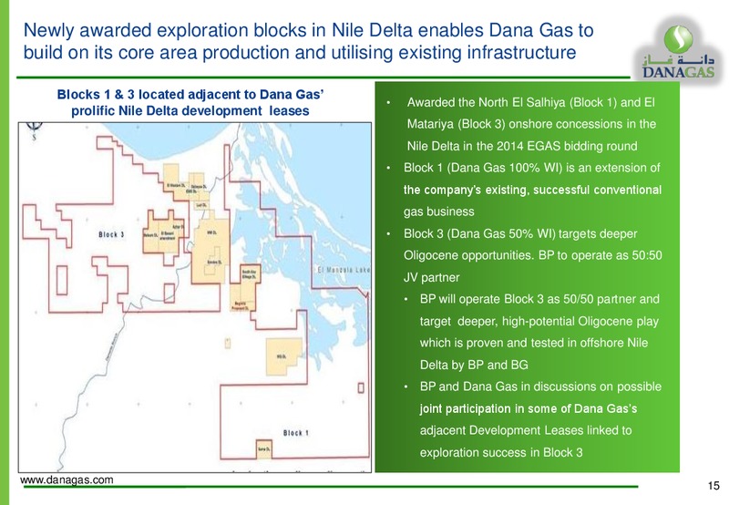GAS ARABIA SUMMIT – Dana Gas – slide 14