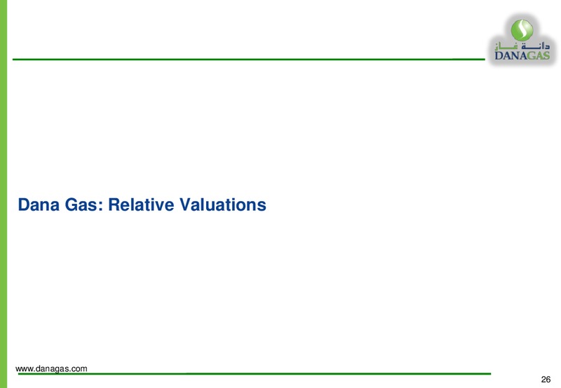 EQUITY INVESTORS PRESENTATION – Dana Gas – slide 25