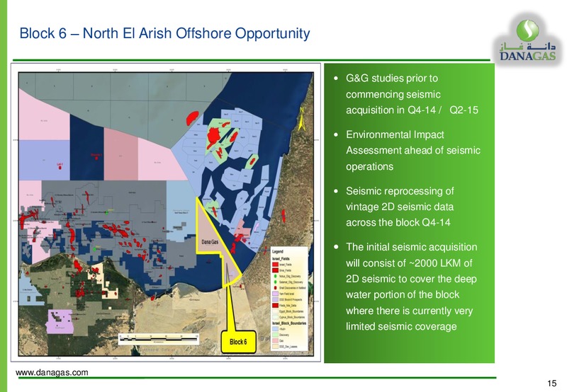 EQUITY INVESTORS PRESENTATION – Dana Gas – slide 14