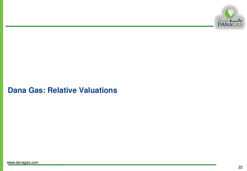 EQUITY INVESTORS PRESENTATION – Dana Gas – slide 21