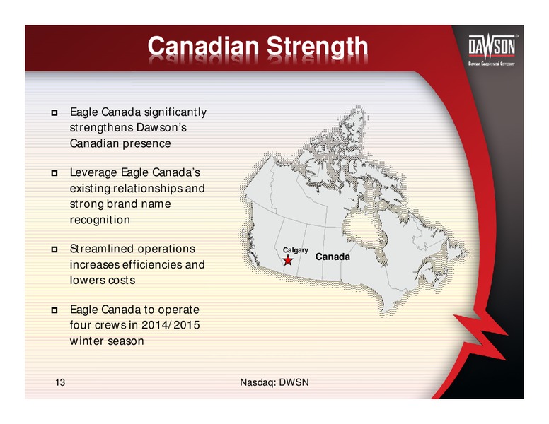 INVESTOR PRESENTATION – Dawson Geophysical – slide 12