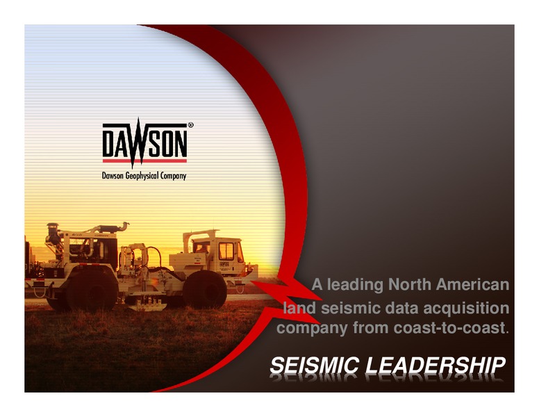 INVESTOR PRESENTATION – Dawson Geophysical – slide 17
