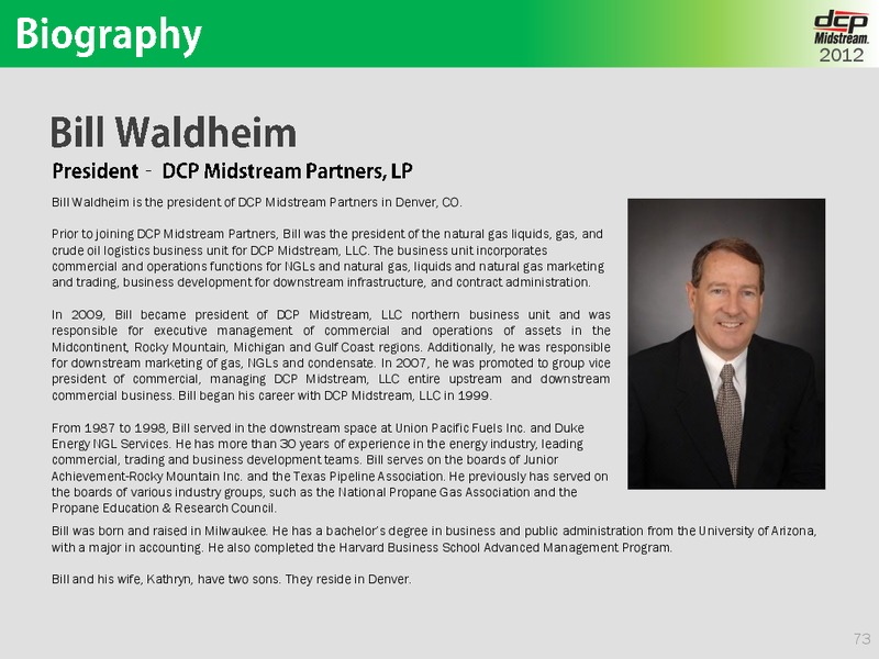 OCTOBER 2012 INVESTOR DAY – DCP Midstream Partners Lp – slide 72