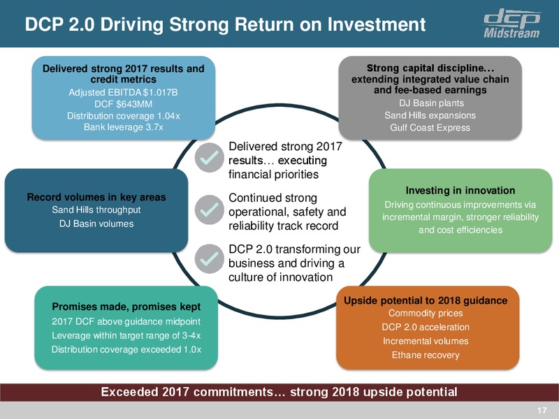 4Q 2017 Update – DCP Midstream LP – slide 16