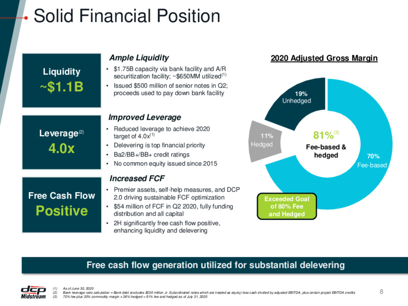 Citi 2020 One on One Event – DCP Midstream LP – slide 7