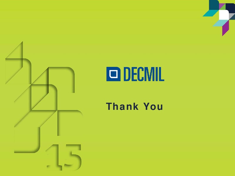 H1FY15 Results – Decmil – slide 22
