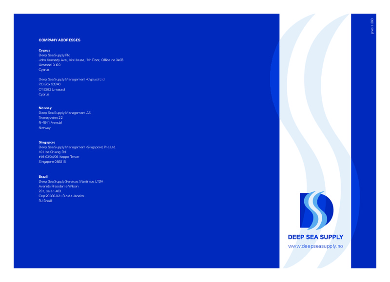 Q1 2011 EARNINGS CALL – Deep Sea Supply Plc – slide 16