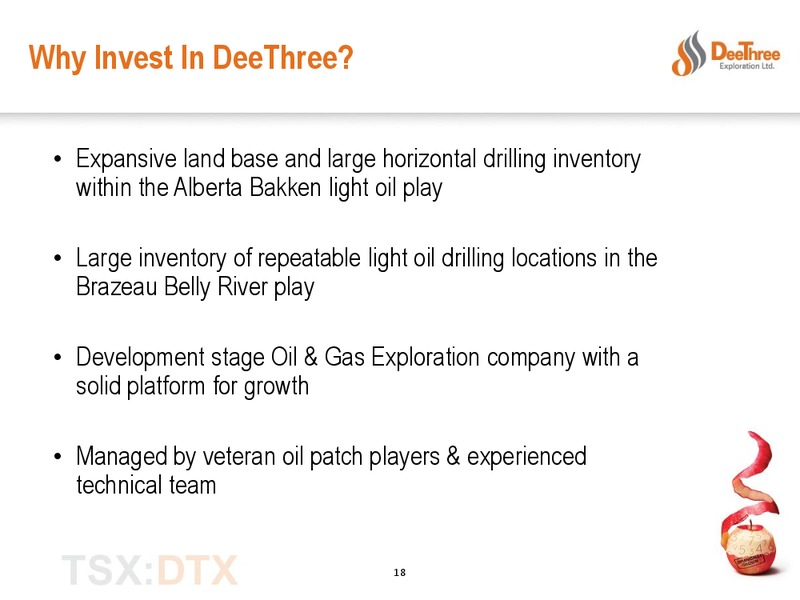 THE ENERCOM OIL & GAS CONFERENCE – Deethree Exploration Ltd. – slide 17
