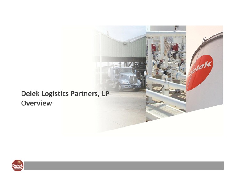 INVESTORS PRESENTATION – Delek Logistics Partners, LP – slide 4