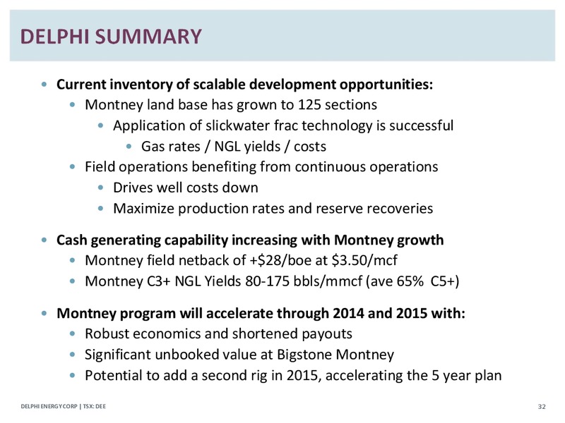 Corporate Presentation – Delphi Energy Corp. – slide 31