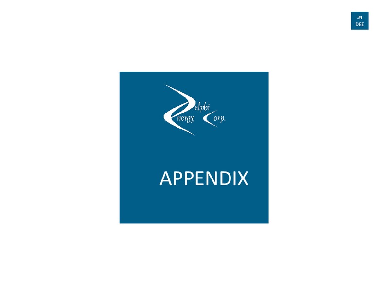 ANNUAL GENERAL MEETING OF SHAREHOLDERS – Delphi Energy Corp. – slide 33