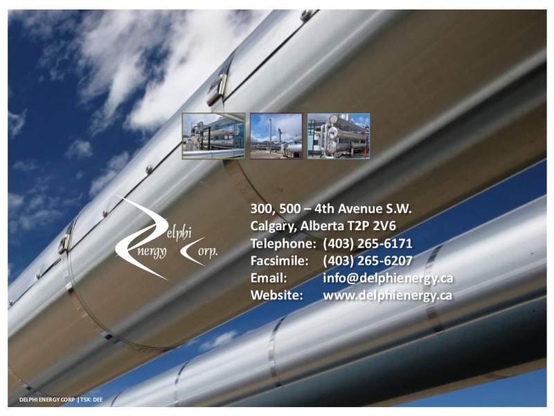 Corporate Presentation – Delphi Energy Corp. – slide 31