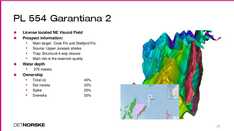 Q1 2014 CORPORATE PRESENTATION – Det Norske – slide 25
