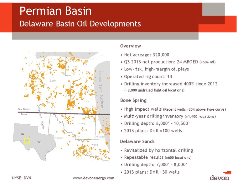 Credit Suisse 19th Annual Energy Summit – Devon Energy Corp – slide 17