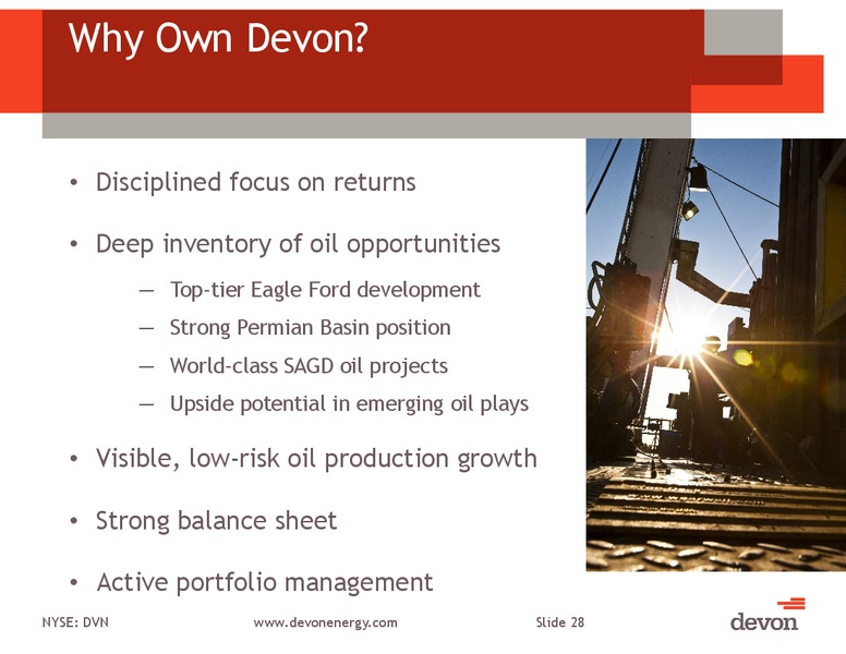 Credit Suisse 19th Annual Energy Summit – Devon Energy Corp – slide 27
