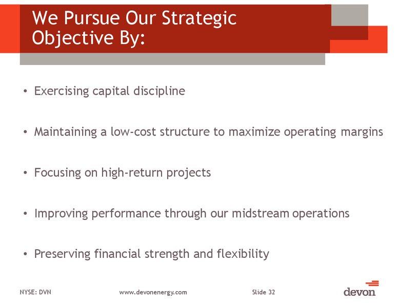 Credit Suisse 19th Annual Energy Summit – Devon Energy Corp – slide 31