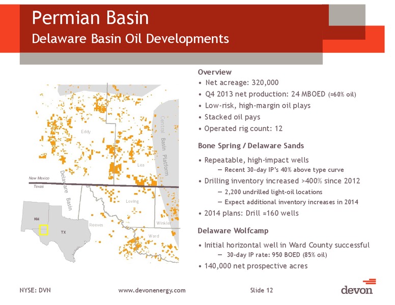 March 2014 Investor Meeting – Devon Energy Corp – slide 11
