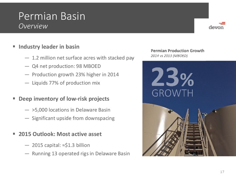 Howard Weil Energy Conference – Devon Energy Corp – slide 16