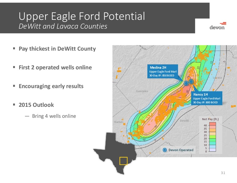 April 2015 Investor Presentation – Devon Energy Corp – slide 30