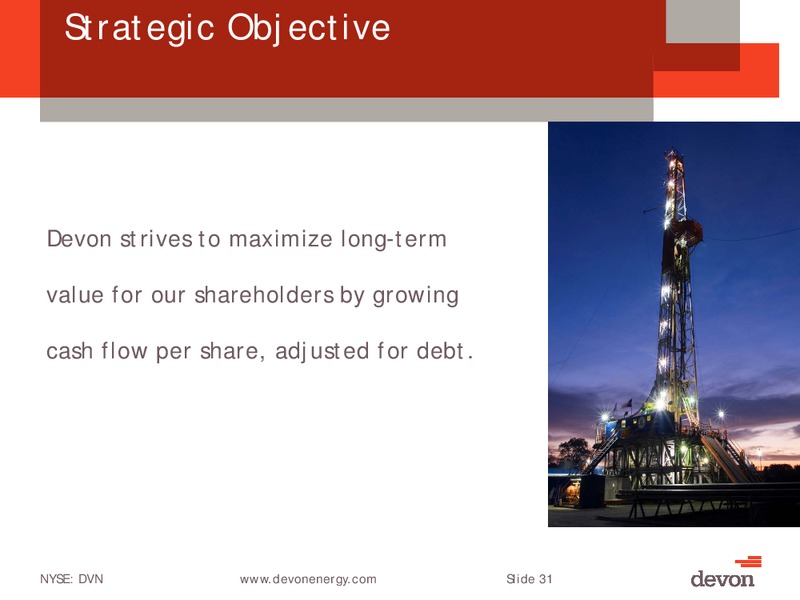 UBS Global Oil & Gas Conference – Devon Energy Corp – slide 30