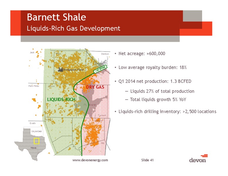 July 2014 Investor Presentation – Devon Energy Corp – slide 40