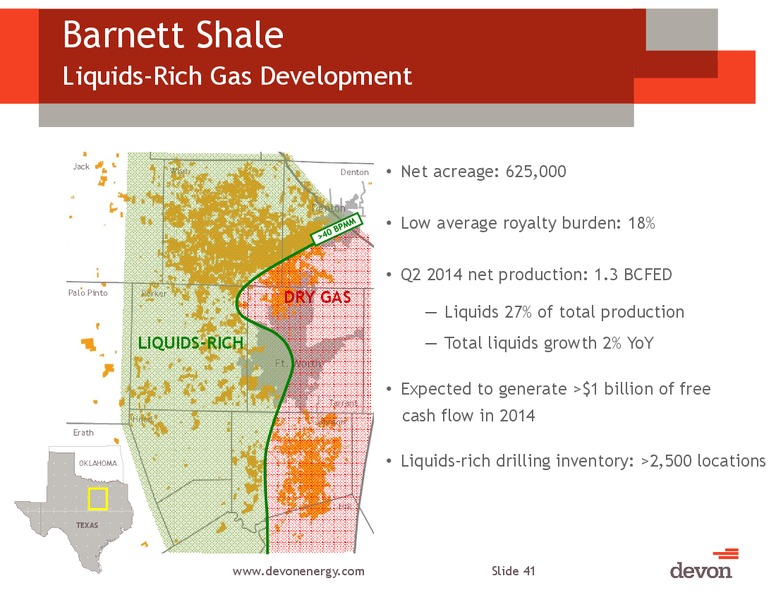 UBS Houston Bus-less Tour Conference – Devon Energy Corp – slide 40