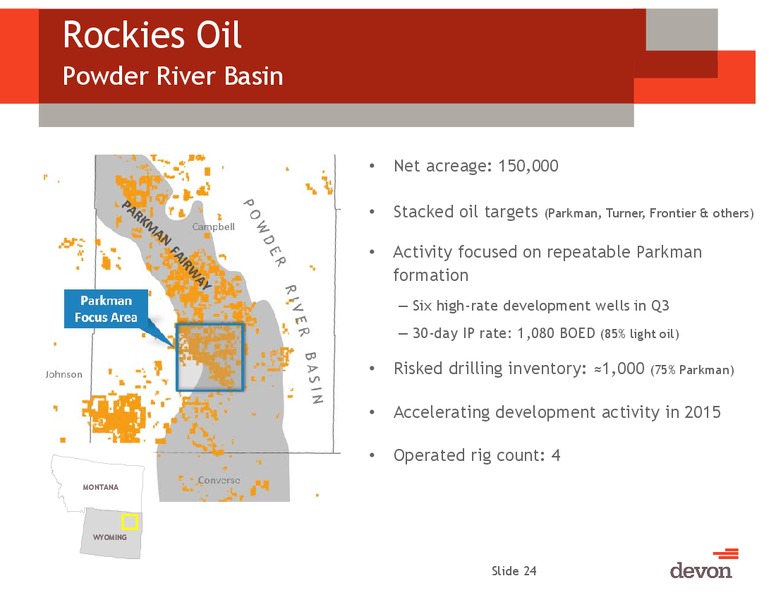 BAML GLOBAL ENERGY CONFERENCE – Devon Energy Corp – slide 23