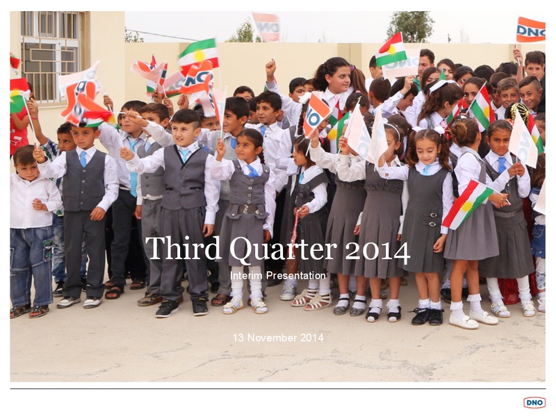 Q3 INTERIM PRESENTATION 2014 – Dno International Asa – slide 1