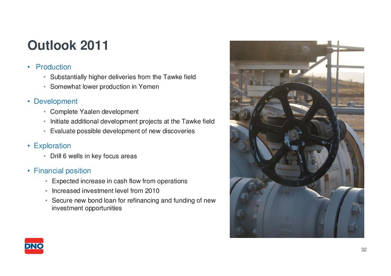 USD 200 300 MILLION SENIOR UNSECURED BOND – Dno International Asa – slide 31