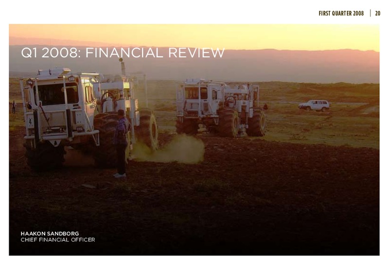 FIRST QUARTER 2008 – Dno International Asa – slide 21