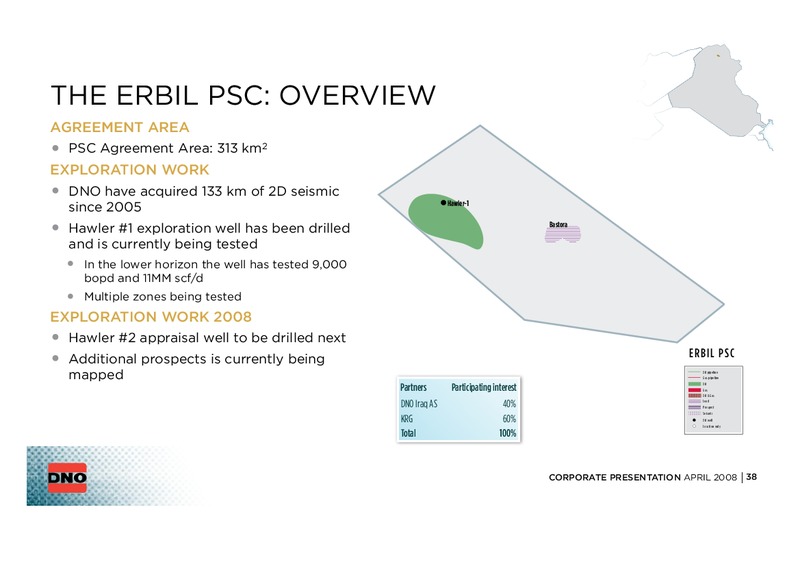 CORPORATE PRESENTATION – Dno International Asa – slide 37