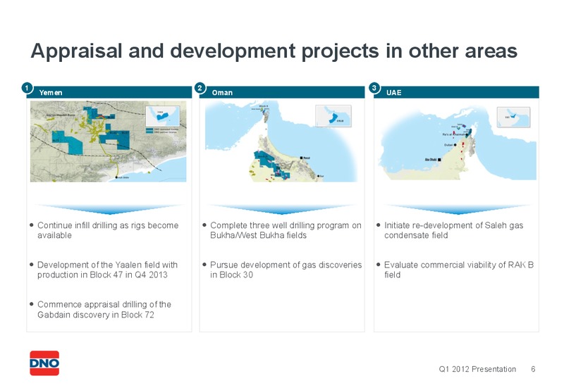 Q1 2012 PRESENTATION – Dno International Asa – slide 6