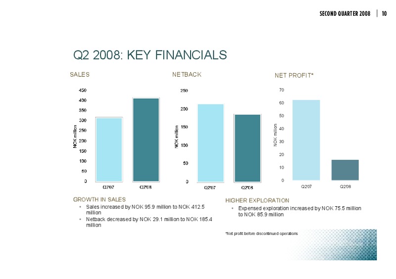SECOND QUARTER UPDATE – Dno International Asa – slide 11