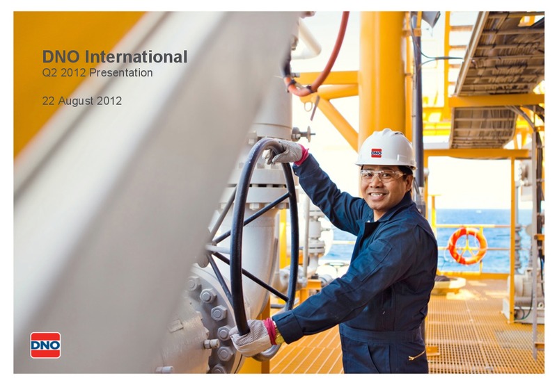 Q2 2012 PRESENTATION – Dno International Asa – slide 1