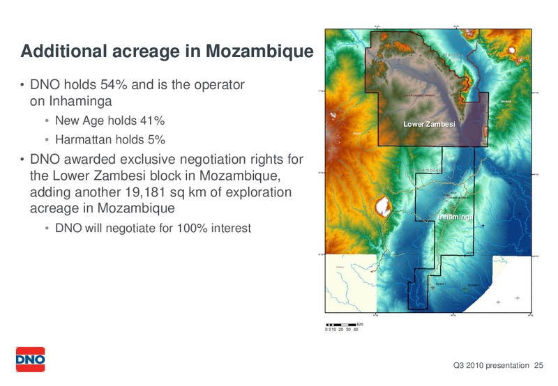 Q3 2010 EARNINGS CALL – Dno International Asa – slide 25
