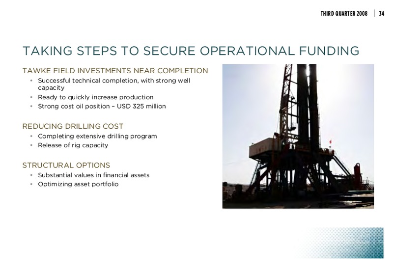 THIRD QUARTER 2008 – Dno International Asa – slide 35