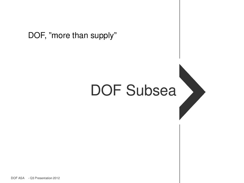 Q3 2012 FINANCIAL RESULTS – Dof Asa – slide 28