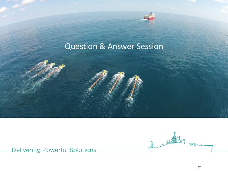 INVESTOR PRESENTATION – Dolphin Geophysical Asa – slide 20