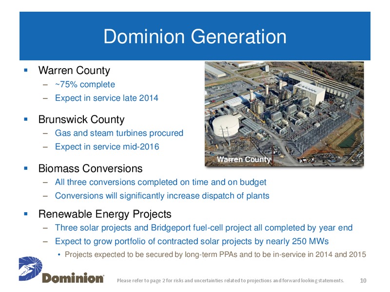 4th Quarter 2013 Earnings Call – Dominion Resources, Inc. – slide 9