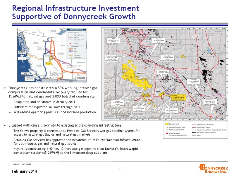 Expanding Production And Reserves Base – Donnycreek Energy Inc. – slide 11
